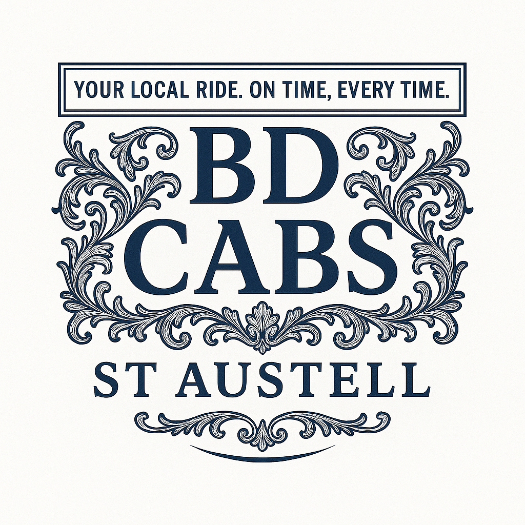 BD Taxi St Austell Logo